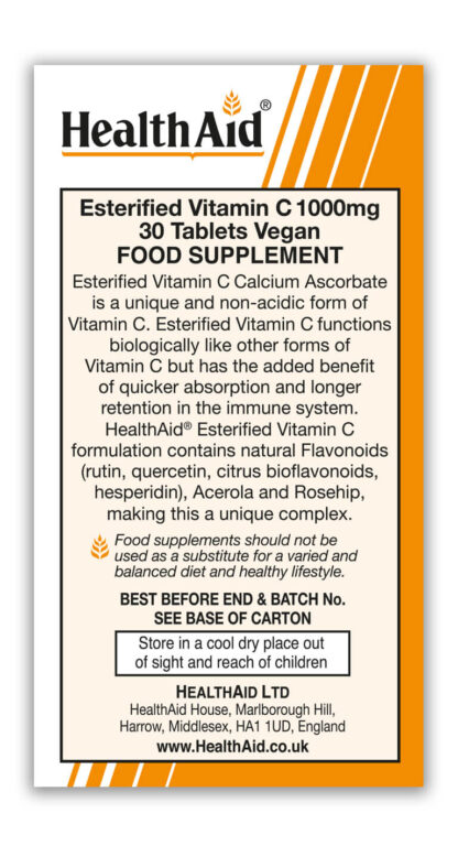 ESTERDATUD C-VITAMIIN 1000mg 30 tbl - Image 4